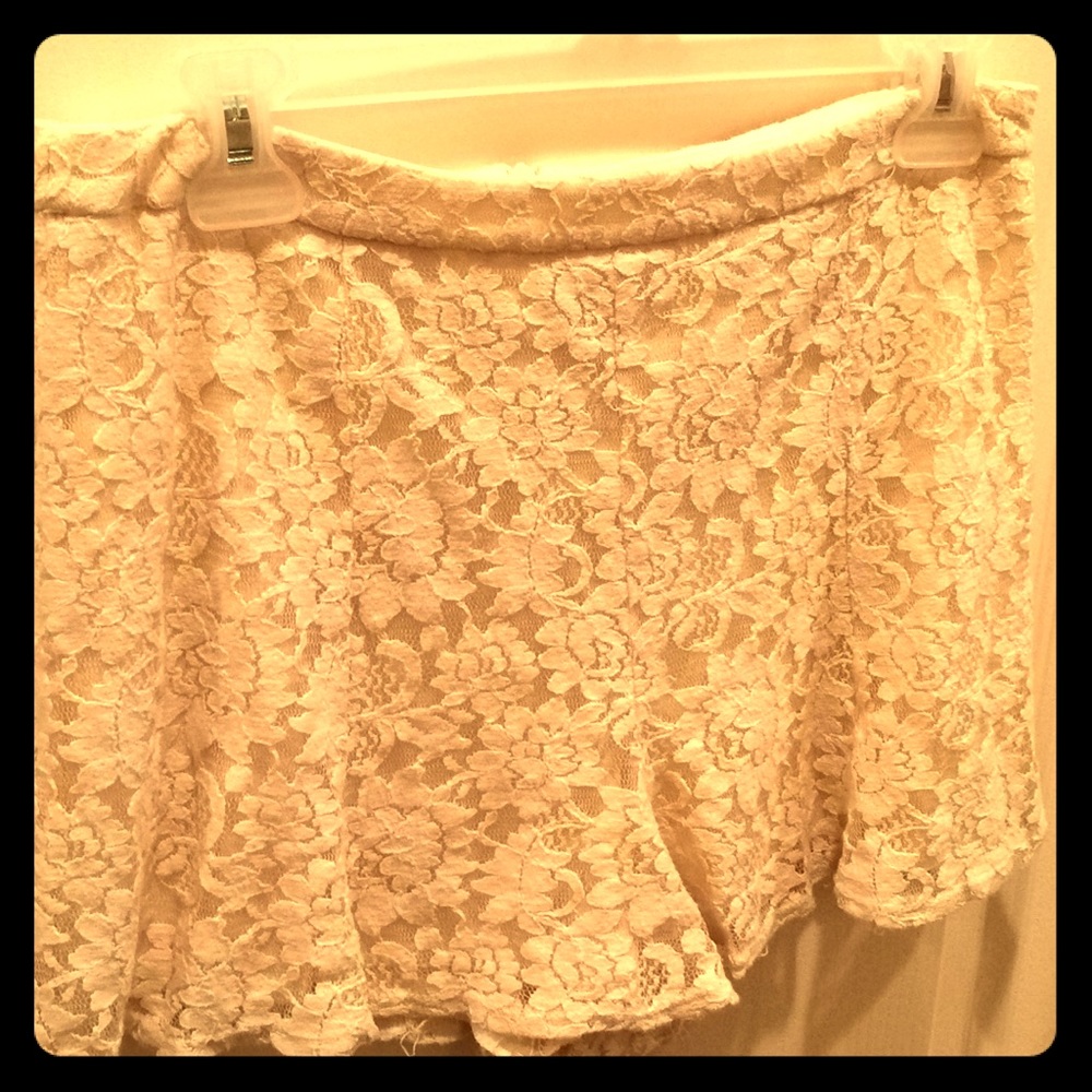 Lace booty shorts